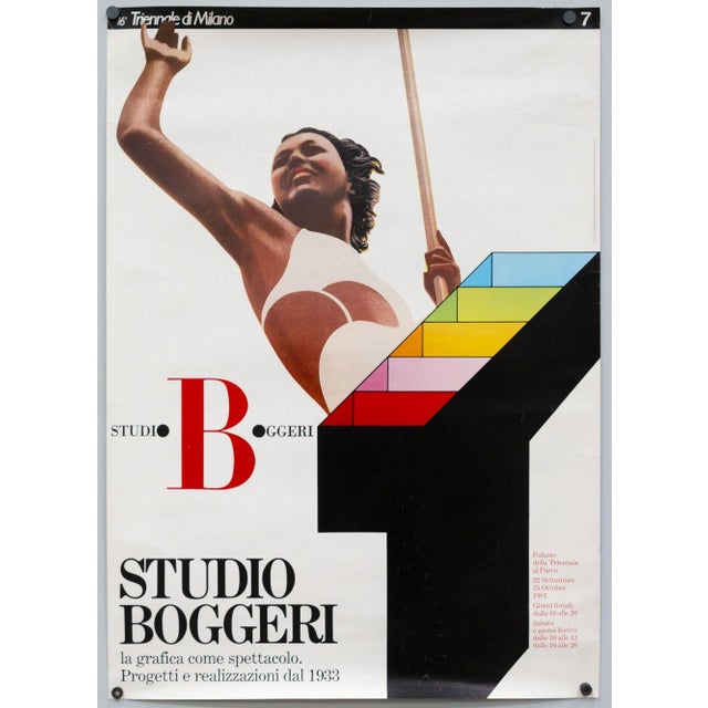Studio Boggeri Exhibition Poster, Milan, 1981 For Sale - Image 3 of 4