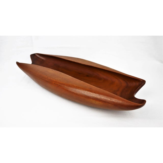 Vintage Scandinavian Teak Carved Cup, 1960s For Sale - Image 3 of 11
