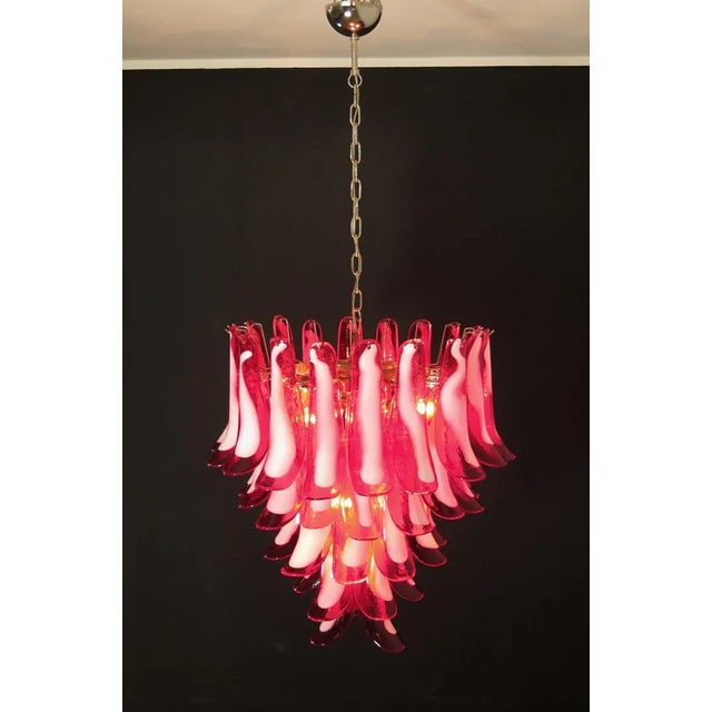 Vintage Italian Glass Chandelier from Mazzega, 1983 For Sale - Image 3 of 12