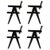 051 Capitol Complex Office Chair Pierre Jeanneret for Cassina, Set of 4 For Sale - Image 11 of 11