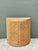 This vintage wood and cane demilune console table captures the effortless elegance of mid-century design through its...