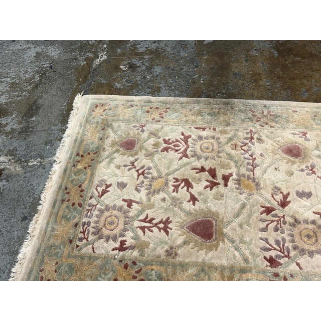 Textile 4ft X 6ft 1in Gump's Oriental Wool Rug For Sale - Image 7 of 12