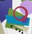 Early 21st Century Box Spring Trampoline by Amy Hutcheson | Paper collage on wood cradle Abstract shapes and colors. For Sale - Image 5 of 5
