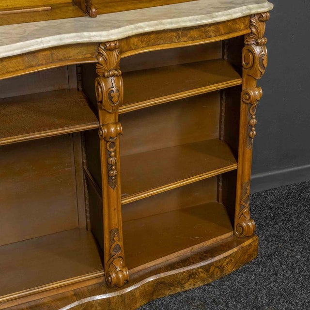 Victorian Walnut Display Bookcase For Sale - Image 10 of 18