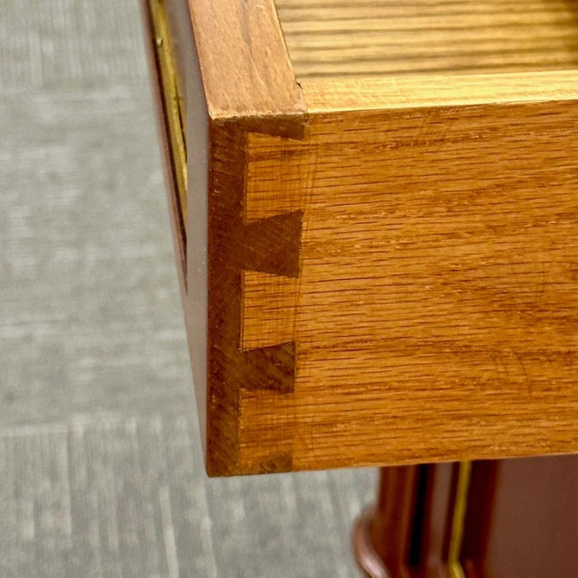 Wood Louis XVI Hollywood Regency Style Bronze Mounted Mahogany Sideboard / Credenza For Sale - Image 7 of 13