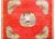 A charming early 20th century Central Asian Khotan rug styled after a traditional Chinese Rank Badge, with a large swan in...