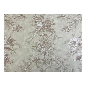 Laura Ashley 9+ Yds Queensway French Country Toile Fabric Sage Green Cotton Vintage 1990s New Old Stock