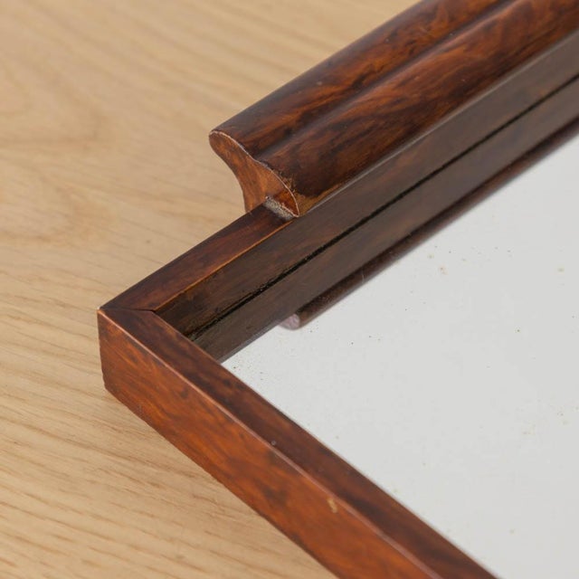 Wood 1930s French Art Deco Mirror Tray For Sale - Image 7 of 10