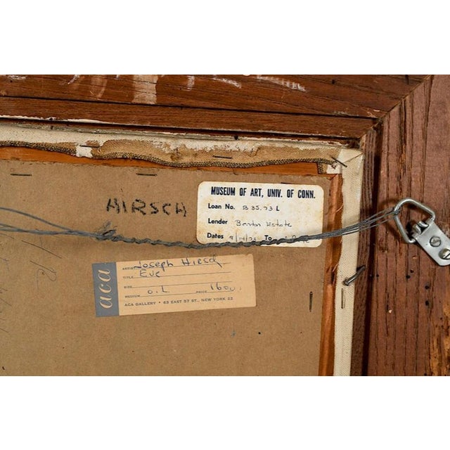 Wood 1960s Joseph Hirsch Painting For Sale - Image 7 of 9