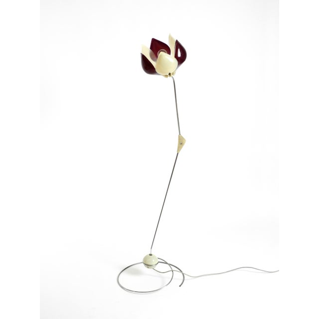 Beautiful original Mid-Century Modern metal and chrome floor lamp by Günter Ssymmank. Model: Symanka – Sy 1. Designed in...
