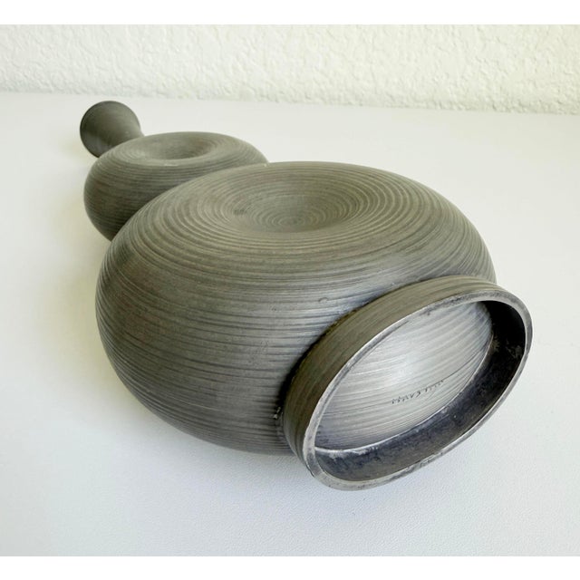 1950s Modernist Pewter Decanter by Gunnar Havstad, Norway For Sale - Image 10 of 11