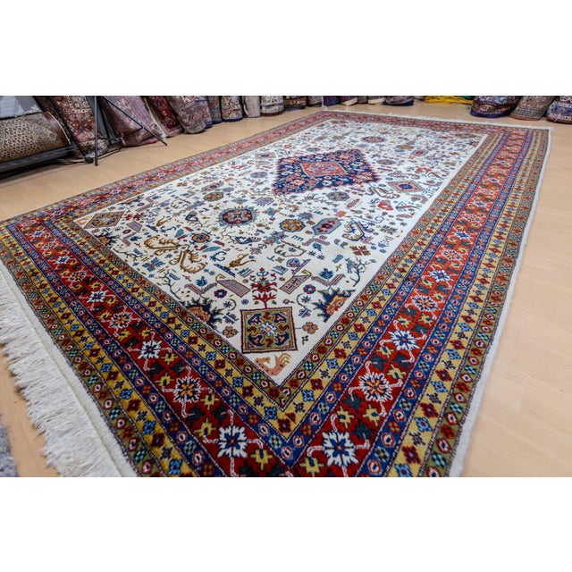 Middle Eastern Hand-Knotted Tabriz Medallion Knot Rug For Sale - Image 15 of 15