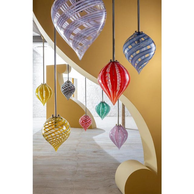 Spirale Colorful Balloon Brass Glass Floor Lamp 150 by Magic Circus Editions For Sale - Image 13 of 15