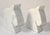 Figurative Set of 2 Italian White Carrara Marble Horse Head Shaped Animal Bookends For Sale - Image 3 of 12
