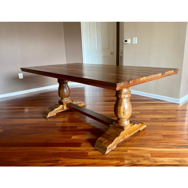 Pottery Barn Bowry Reclaimed Solid Wood Dining Table Chairish