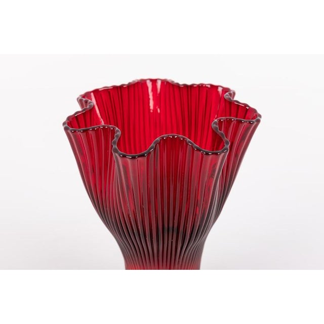 Art Glass Vase by Monica Bratt for Reijmyre, 1950s For Sale - Image 3 of 7