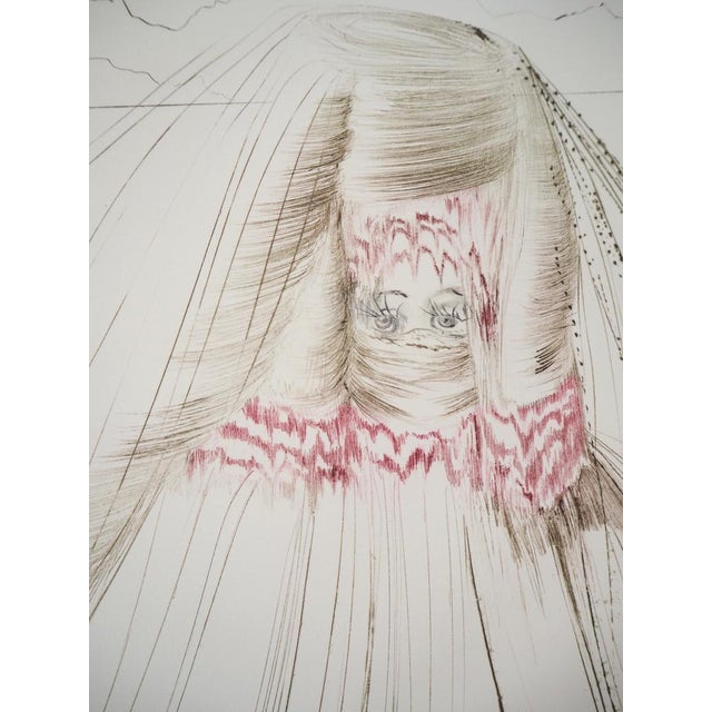 Salvador Dali, La Reine Avait Bliaut de Soie, 1970, Original Etching For Sale - Image 5 of 8