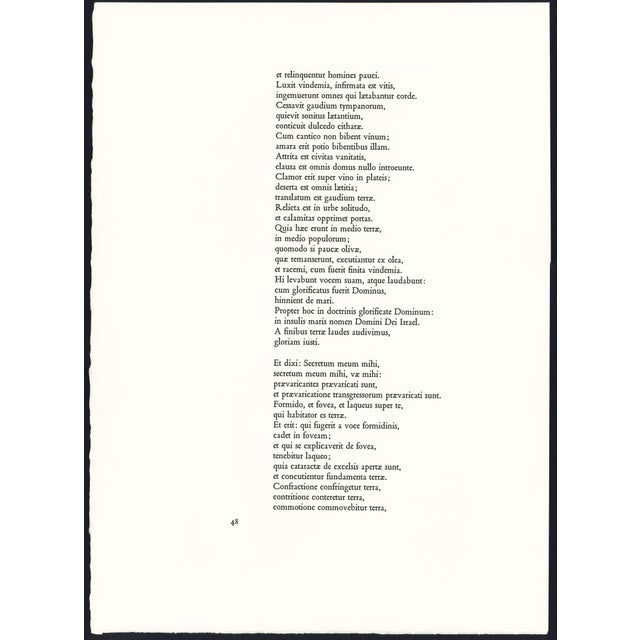 1968 Salvador Dalí Biblia Sacra Lithograph "Ecce Virgo Concipiet" (Behold, a Virgin Shall Conceive) For Sale In New York - Image 6 of 10