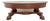 Antique Tiger Oak Oval Coffee Table, Carved Paw Feet, Drawer, Shelf, By: Piqua For Sale