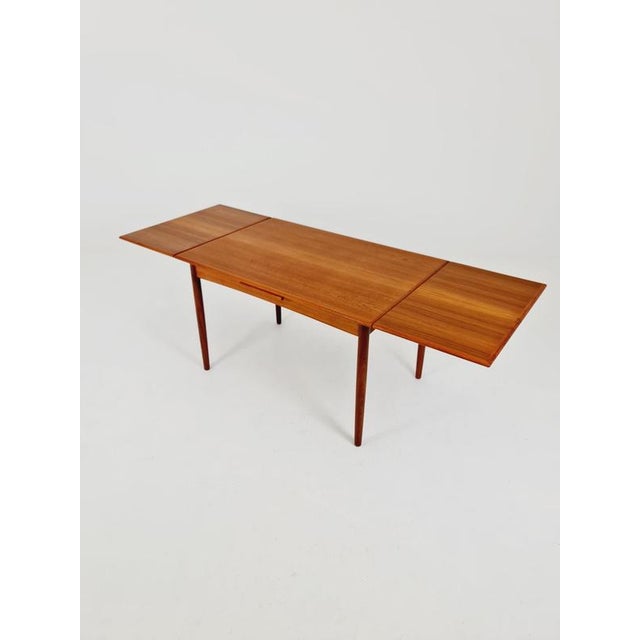 Danish Dining Table Rectangular Teak Table with Two Extension Leaves by N&R Möbler, Denmark, 1960s For Sale - Image 13 of 18