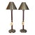 Pair of Ralph Lauren Campaign-Style Table Lamps For Sale
