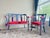 1930s One of a Kind Hand Painted Contemporary Accent Loveseat For Sale - Image 16 of 17