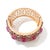 Ruby Red Bochic “Capri” Ruby & Multi Color Gem & Amethyst Cuff Set In 18K Gold & Silver For Sale - Image 8 of 9
