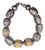 Vintage Silver & Stone Beaded Choker Necklace For Sale