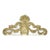 English 19th Century Brass and Mirror Architectural Element with Floral Decor For Sale