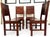 Modernist Table and Chairs in Rosewood, 1970s, Set of 5 For Sale - Image 6 of 18