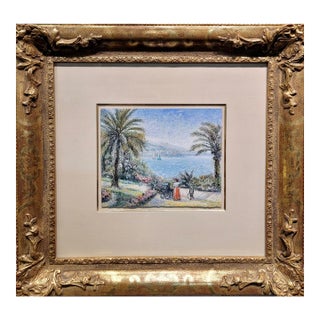 Claude Pissarro -View of Monte Carlo by the Garden of Monaco- Painting For Sale