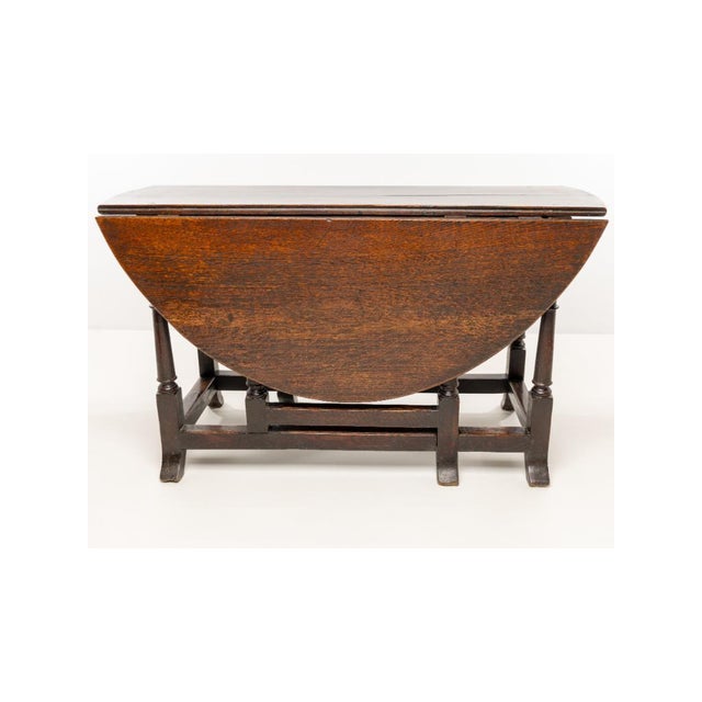Wood Charles II Oak Gate Leg Dining Table, 1680 For Sale - Image 7 of 17