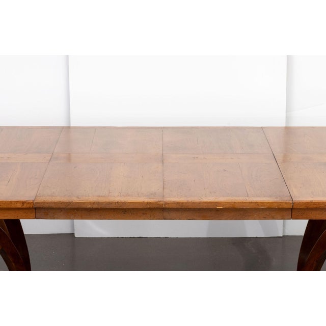 Modern Walnut Octagonal Extending Dining Table For Sale - Image 12 of 17