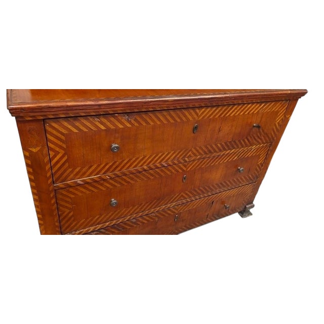 1990s 18c Style Kathleen Spiegelman Italian Marquetry Inlaid Secretary Desk For Sale - Image 5 of 5