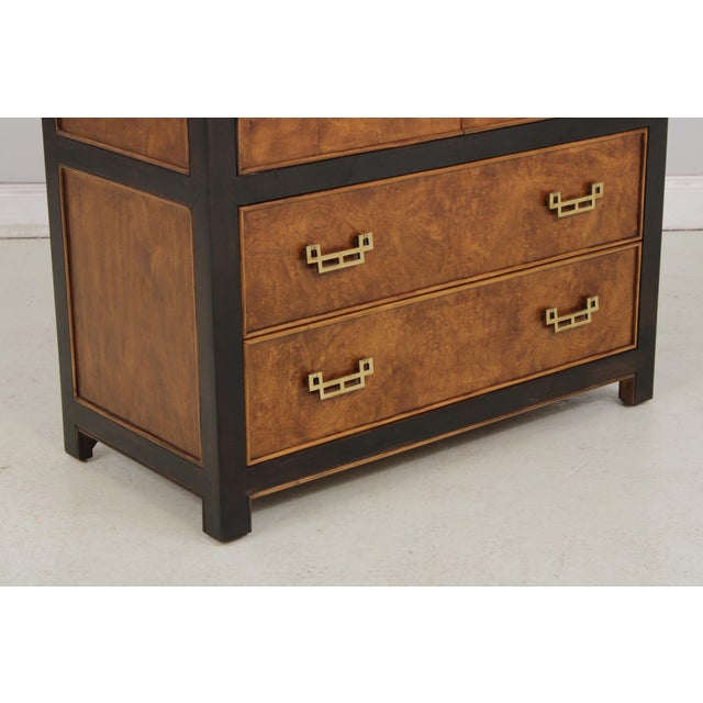 Century Chinoiserie Style Burlwood Armoire For Sale - Image 9 of 13