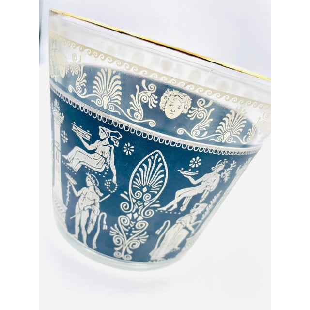 Hollywood Regency Mid 20th Century Jeannette "Hellenic" Jasperware-Style Cocktail Set- 7 Pieces For Sale - Image 3 of 13