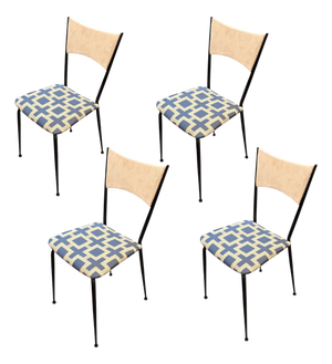 Chairs by Colette Gueden, 1950s, Set of 4