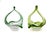 Blown Glass Baskets in Light and Dark Green, Belgium, 1970s, Set of 2 For Sale - Image 3 of 5
