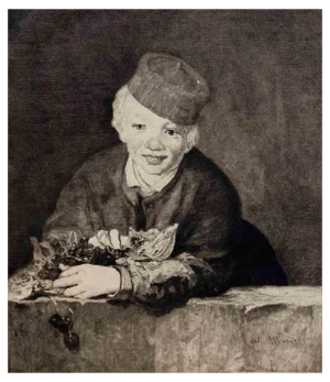 H. Berengier After Manet, Boy with Cherries, Etching, Early 20th Century