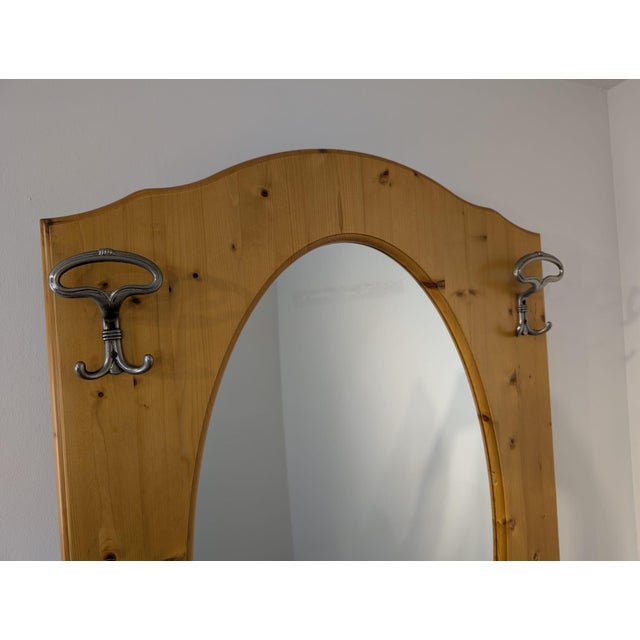 Art Nouveau Pine Dressing Table with Mirror For Sale - Image 11 of 18
