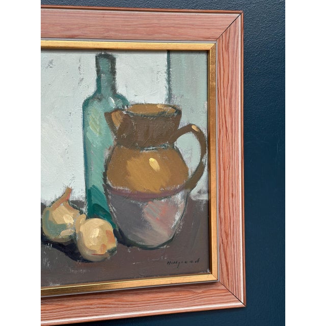 Bengt Hillgrund, Jug and Fruit, Oil on Canvas, Framed For Sale - Image 14 of 18