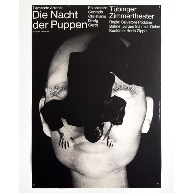 Paper The Night of the Dolls Original Theater Poster by F+R Grindler, 1968 For Sale - Image 7 of 8