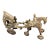 Antique Bronze Indian Temple Chariot Horse Toy on Wheels ~ 8.5" / 2.75 LBS For Sale