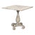 Antiqued Bistro Table in Grey Oak, Turned Pedestal For Sale In Raleigh - Image 6 of 12