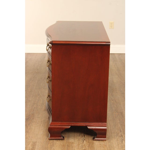 Baker Georgian Style Mahogany Serpentine Chest of Drawers For Sale - Image 11 of 12