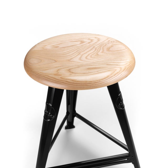 Rowac-Schemel Stool in Ash by Karl Robert Wagner for Rowac For Sale - Image 6 of 11