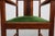 Amsterdamse School Oak and Velvet Side Chair, the Netherlands, 1920s For Sale - Image 11 of 15
