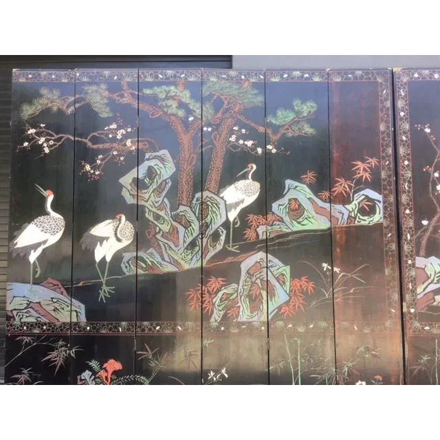Wood 1900's Chinese 12 Panel Coromandel Screen For Sale - Image 7 of 13