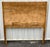 Wood Dixie Woven Bamboo Rattan Herringbone Parquet Twin Headboard For Sale - Image 7 of 8