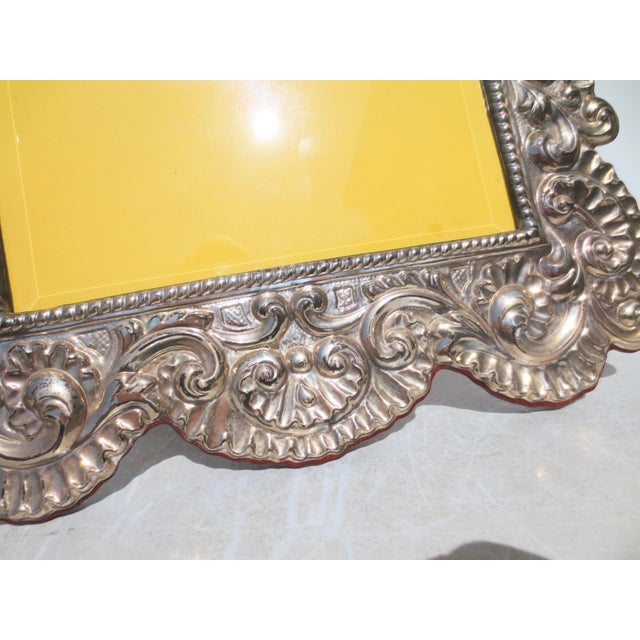 Italian Sterling Silver Dome Photo Frame Late 20th For Sale In New York - Image 6 of 8
